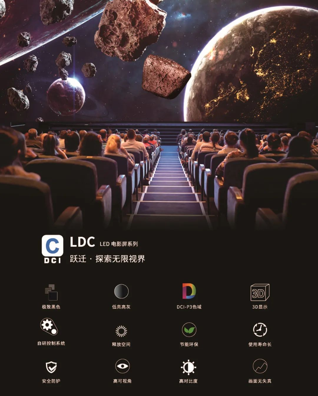 “自研+合作”全面开花,今年会·(jinnianhui)金字招牌成业内LED电影屏通过DCI认证最多企业